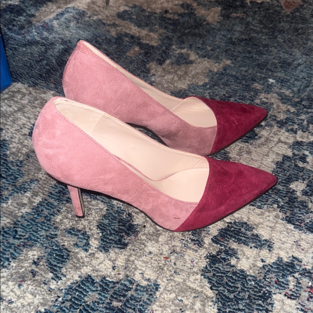 Nine West Pink and Burgundy Heels